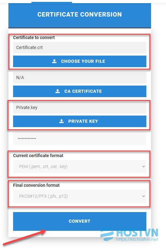 Hướng Dẫn Convert Crt Và Key Sang Pfx - Tài Liệu Hướng Dẫn Sử Dụng Dịch Vụ  Hosting Vps Email | Hostvn